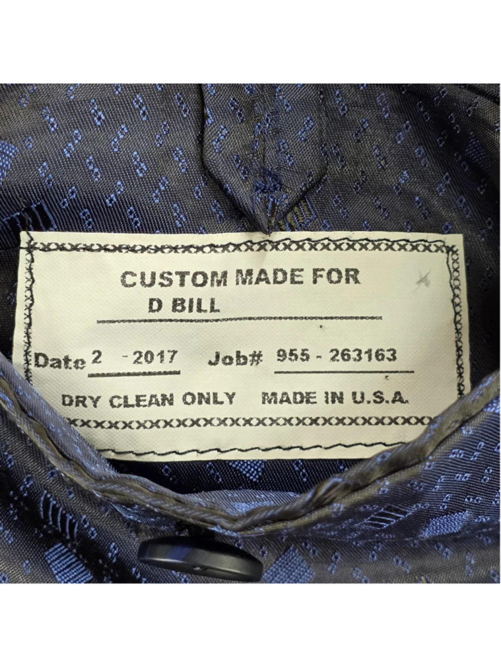 Loro Piana Super 130s Wool Suit Men 44R Navy 2 Piece Custom Tailored USA - Picture 8 of 16